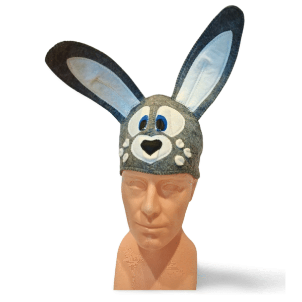 Sauna hat "Bunny" grey
