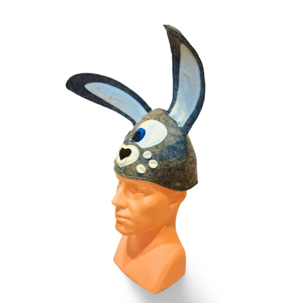 Sauna hat "Bunny" grey - Image 2