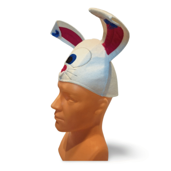 Sauna hat "Bunny" white - Image 3
