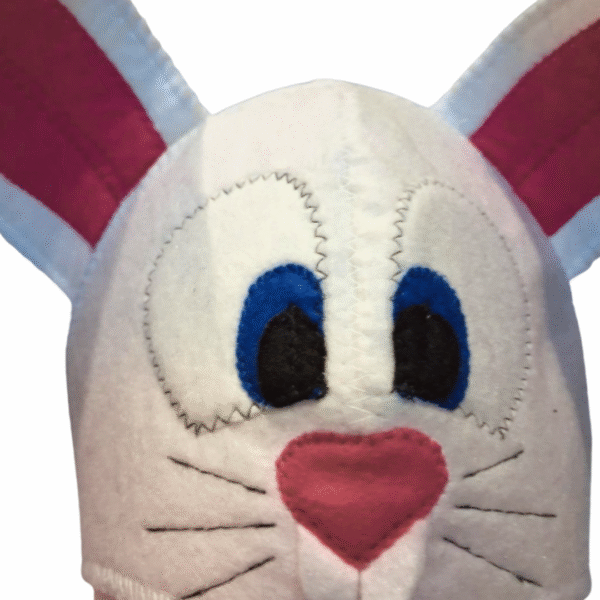 Sauna hat "Bunny" white - Image 4