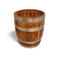 Stand for flowers in the form of a barrel.