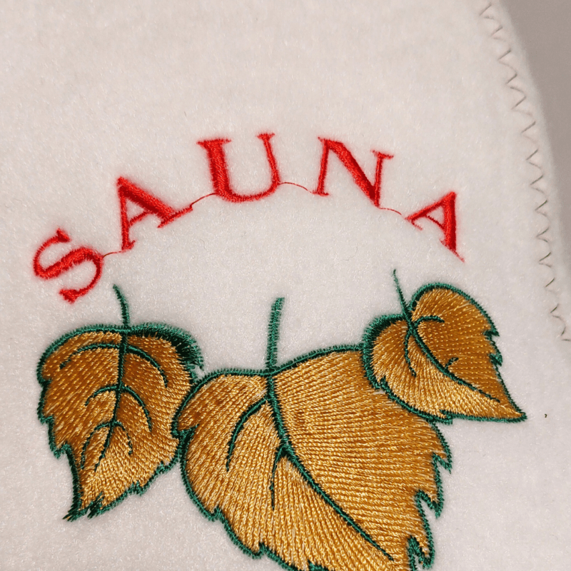 Saunacap "golden leaves"