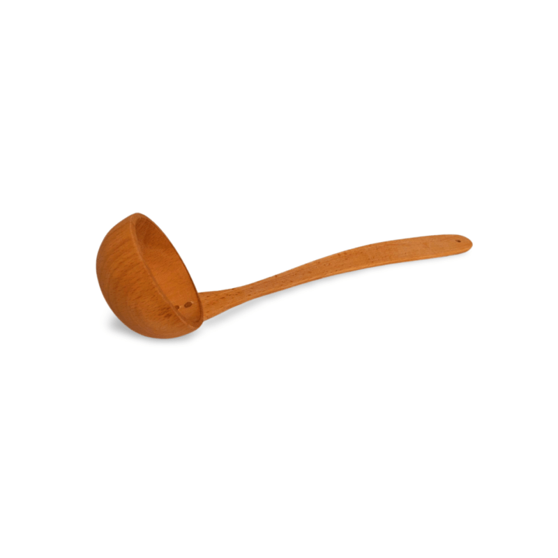 Wooden ladle.