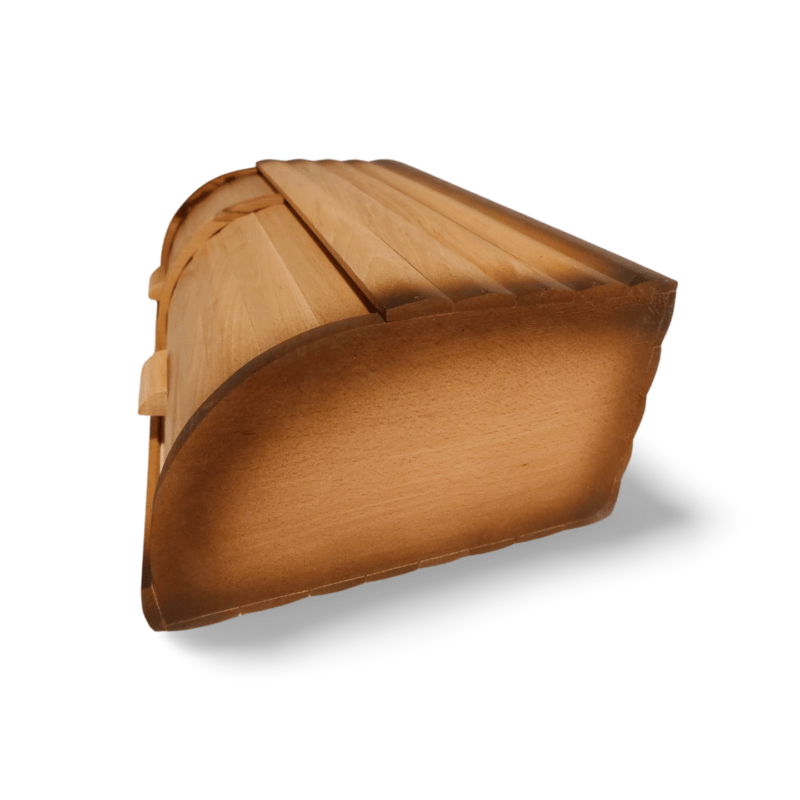Bread box with 2 compartments.