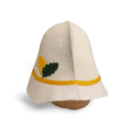 Банная шапка "Белая шляпа"