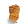 Pickle barrel from oak with lid, wedges and bend.
