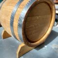 Oak barrel for drinks, with metal tap, 10l.
