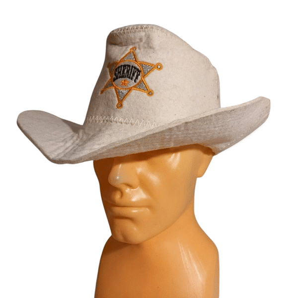 Sauna cap " Sheriff" white