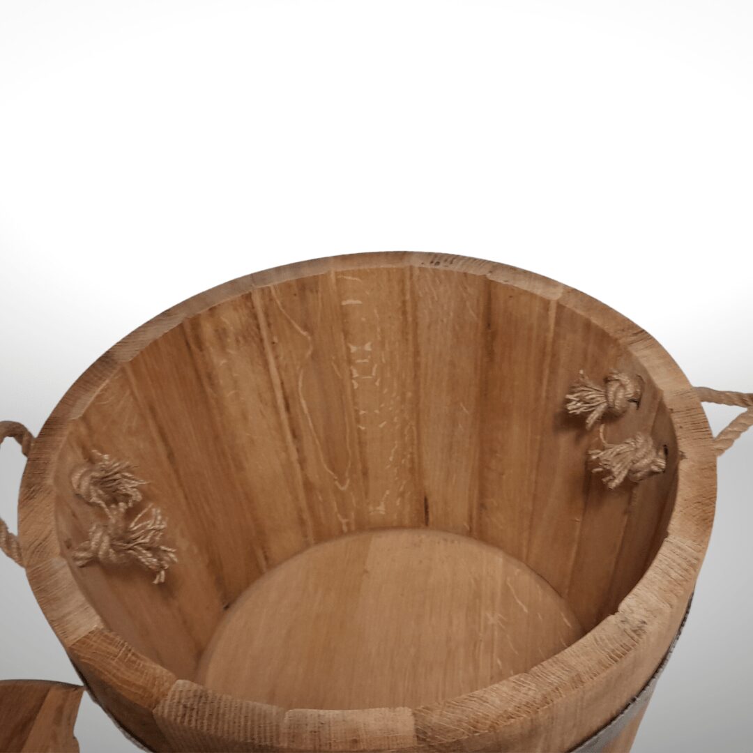 Steamer bucket with a lid, for 2 brooms, with 2 rope handles. 3 Steamer bucket with a lid, for 2 brooms, with 2 rope handles. - Image 3