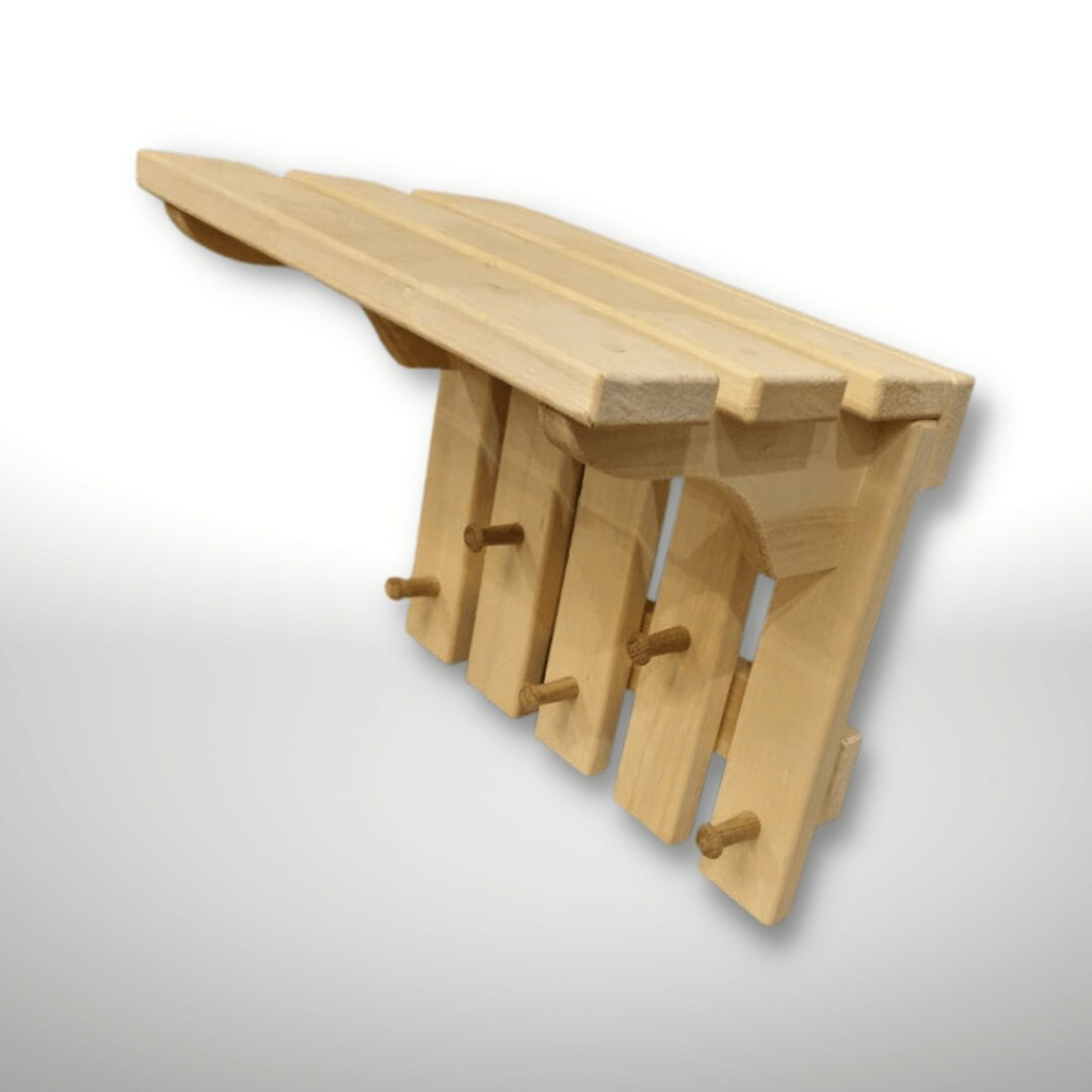 Clothes hanger with shelf. Aspen 6 3 si
