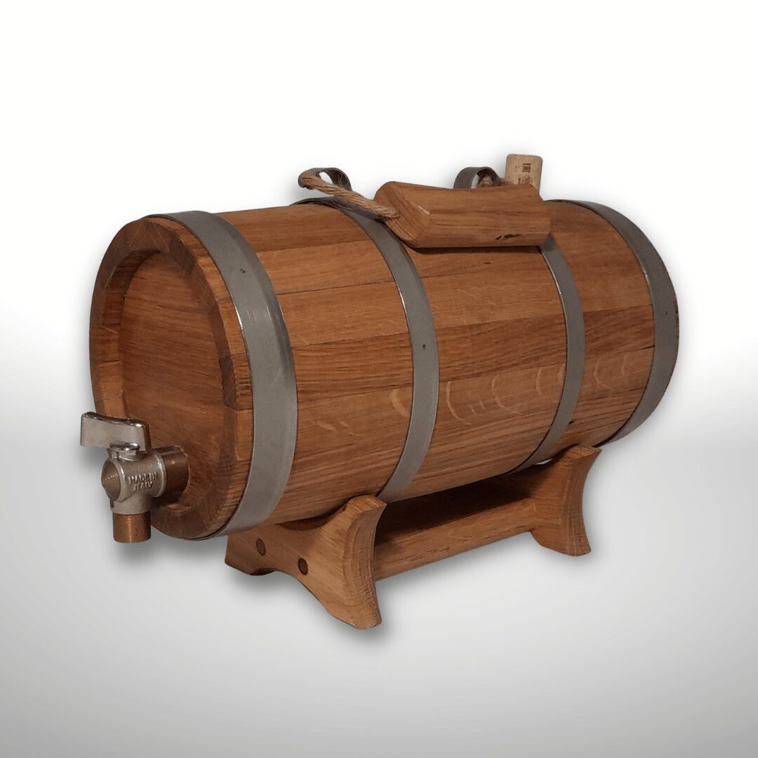 Barrel with handle on stand 1 Barrel with handle on stand