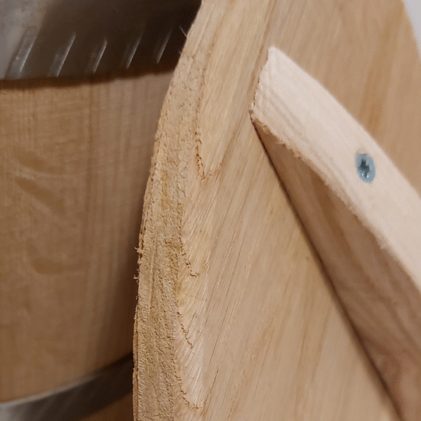 Pickle barrel. With lid and crank - Image 4